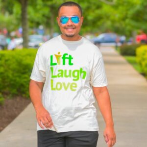 Lift, Laugh, Love T-Shirt (Cream)